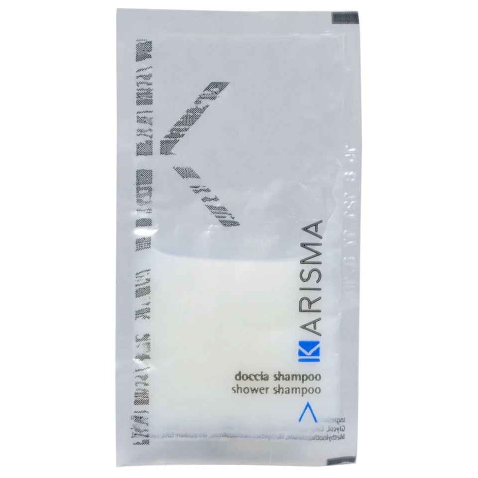 Bagnodoccia Shampoo in bustina 500 pz da 10 ml Linea cortesia hotel Karisma - Immagine 1 di 3