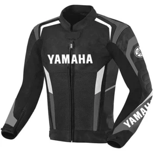 Yamaha Motorbike Cowhide Leather Jacket Motorcycle Sports Racing Leather Jacket - Picture 1 of 4