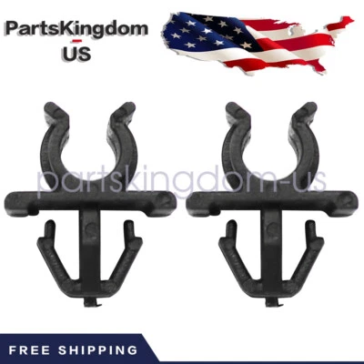 2X Car Hood Support Prop Rod Holder Clip 65722-JA000 Fit Nissan Plastic Black - Image 1 of 4