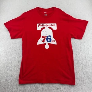 Majestic Philadelphia 76ers Julius Erving Shirt Mens Large Red Hardwood Classics - Picture 1 of 7