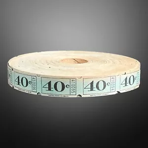Vintage Roll of Circus Carnival Tickets Capitol Ticket Blue 40¢ - Bild 1 von 4