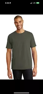 Hanes 5250 Mens Short Sleeve Authentic 100% Cotton Crew Neck Stylish T-Shirt - Picture 1 of 1