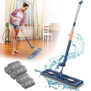 Cleaning Mop 360 Rotating Large Flat Mop Hands Free for All Floor Types&Windows - Picture 1 of 16