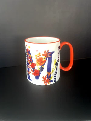 10 canecas de café Strawberry Street Artisan Collection monograma inicial ‘’M’’ 14 oz. - Imagem 1 de 4