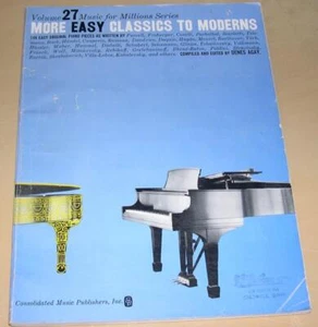 Music for Millions Vol. 27 - More Easy Classics to Moderns (1960, Paperback) - Picture 1 of 1