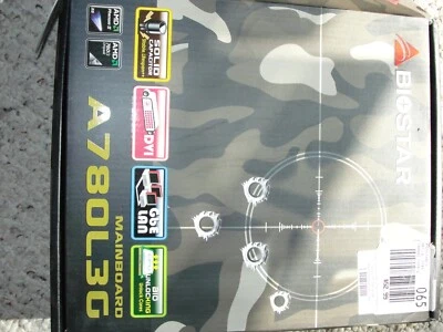 Biostar A780L3G AM3 Motherboard MicroATX DDR3 AMD 760G Phenom II - NEW - Image 1 of 2