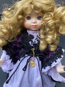 Marie Osmond Doll Madame Butterfly Beauty Bug Ball Purple Lilac Beaded Crown