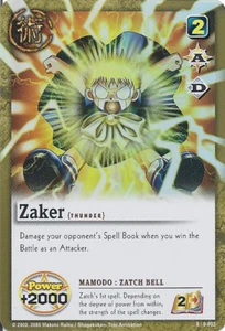 Zaker 002 - Series 1 - Zatch Bell TCG - Imagen 1 de 1
