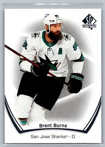 2021-22 SP Authentic #72 Brent Burns San Jose Sharks - Foto 1 di 2