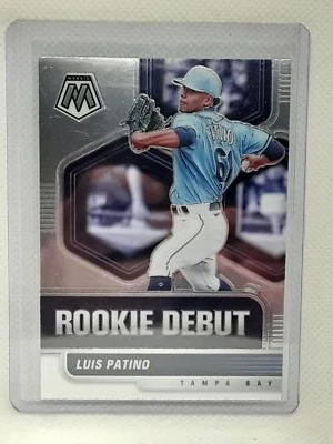 Luis Patino 2021 Mosaic Baseball - Rookie Debut #RD11  - Tampa Bay Rays - Image 1 of 2
