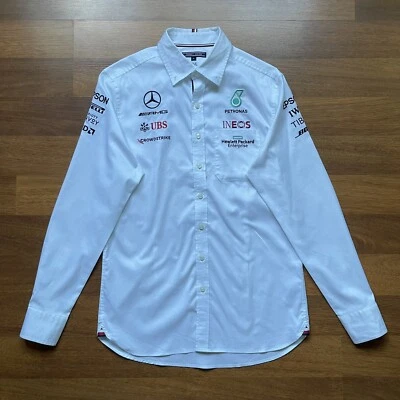 Tommy Hilfiger Mercedes AMG Petronas F1 2021 Men’s Team Button Down Shirt - Image 1 of 4