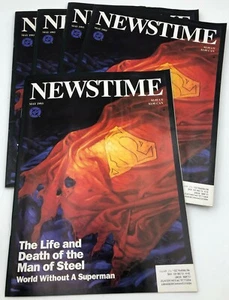 (5) Life and Death of Superman Newstime DC May 1993 Comic Book Magazine Lot - Picture 1 of 3