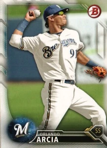 2016 Bowman Prospects #BP2 - Orlando Arcia - Milwaukee Brewers 16-180 - Picture 1 of 2