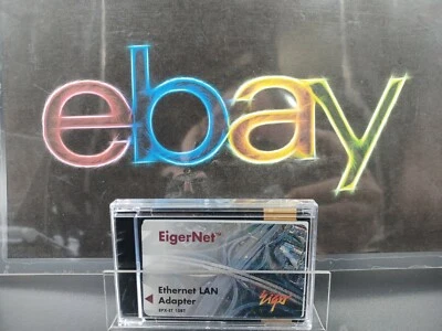 Vintage EigerNet Eiger Net PCMCIA Ethernet LAN Adapter PC Card EXP-ET 10BT Only - Image 1 of 4
