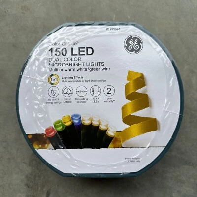 GE Color Choice 150 Ct 43.4-ft 8-function Color Changing LED Christmas Lights - Image 1 of 4