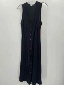 Pre-Owned James Perse Black Size 2 T-Shirt Maxi Sleeveless Dress - Picture 1 of 3