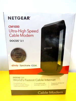 😍👍 NEW NETGEAR CM1000 Ultra- High Speed Cable Modem - Image 1 of 4
