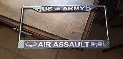 Plaque Immatriculation Support Usa US ARMY License Plate Frame AIR ASSAULT Cadre • 16€