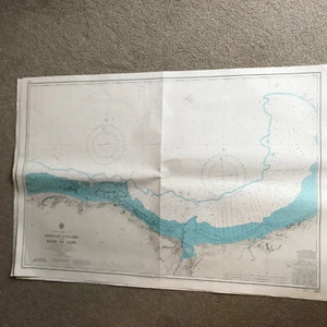 1979 Maritime Map France Asnelles To Villers Including Rade De Caen - Picture 1 of 4