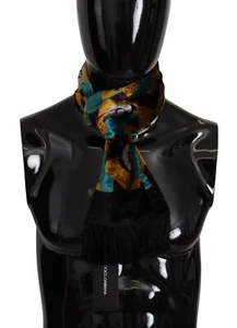 Dolce & Gabbana Multicolor DG Logo Print Shawl Wrap Fringe Scarf - Picture 1 of 6