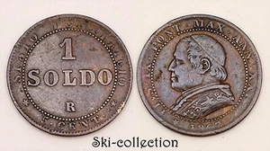 1 Soldo 1867, Ann XXI, Vatican. Pius IX°. Copper - Picture 1 of 1