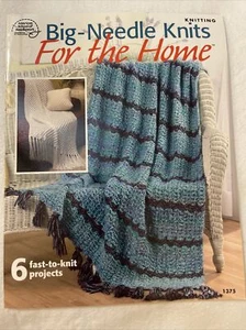 ASN BIG-NEEDLE KNITS FOR THE HOME 6 FAST TO KNIT PROJECTS - Picture 1 of 2