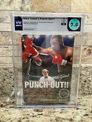 Mike Tyson's Punch Out NES 1987, WATA 7.0 CIB, Made in Japan Matching Components - Image 1 of 4