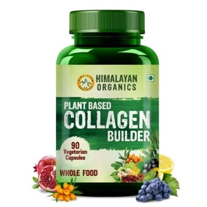 Himalayan Organics Plant Based Collagen Builder for Hair and Skin 90 Veg Capsule - Picture 1 of 3