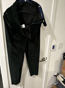 Polo Ralph Lauren Corduroy Green Pants Casual Pleated Size 34x32 - Picture 1 of 16