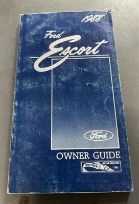 Temprano 1988 Ford Escort Propietarios Manual OEM Usuario Libro Exp Gl Gt Pony - Imagen 1 de 2