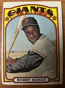 SAN FRANCISCO GIANTS: 1972 Topps Baseball #711 Bobby Bonds numero alto - VG/EX+ - Foto 1 di 1