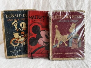 Vintage 1937-1939 Walt Disney Pluto Mickey & Donald Bücher - Bild 1 von 24