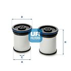 UFI 26.047.00 Filtr paliwa Filtr przewodowy do wkładki filtra OPEL ANTARA