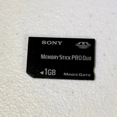 Sony 1GB Memory Stick PRO Duo Card Genuine OEM MSX-M1GST Tested Works - Image 1 of 2