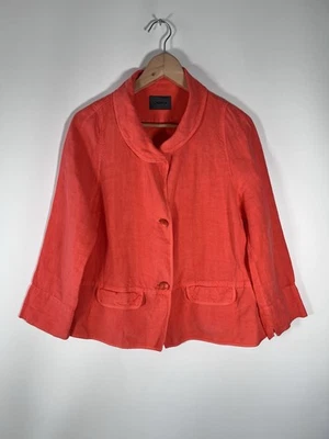 OSKA Jacket Womens Size 1 UK 10-12 Linen Boxy Blazer Lagen Artist Layering - Image 1 of 4