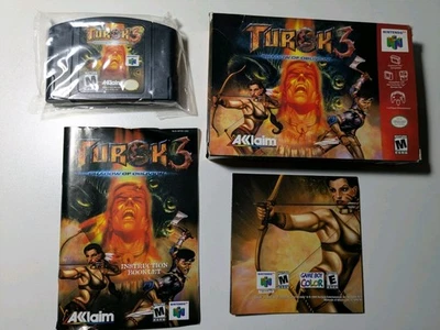 Turok 3: Shadow of Oblivion (Nintendo 64, N64) CIB Complete With Poster & Manual - Image 1 of 4