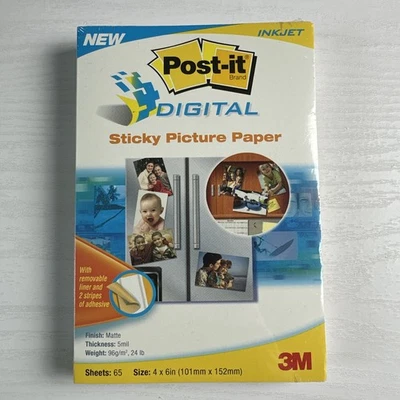 3M Post-It Digital Sticky Picture Paper 4 x 6 Matte - 25 Sheets - Discontinued - Image 1 of 3