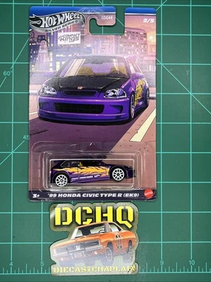 Hot Wheels 2025 🔥 Serie Silver Compact Kings 🔥 '99 Honda Civic Type R (EK9) Foto 1 de 4