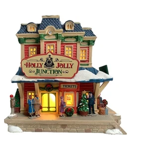 Lemax Holly Jolly Junction Lighted Christmas Building Caddington Village 45274 - Picture 1 of 9