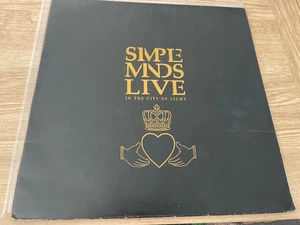 SIMPLE MINDS VINYL 12" DOUBLE LP G/F 'LIVE IN THE CITY OF LIGHT' 1987 SMDLX1 - Picture 1 of 11