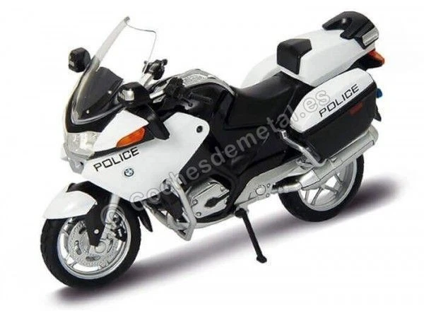 2004 BMW R1200 RT Police blanche 1:18 Welly 12811 - Photo 1/1
