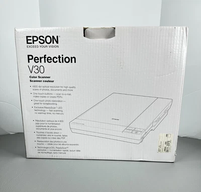 Epson Perfection V30 Color Flatbed Scanner New Sealed - Image 1 of 4