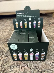 9 Starbucks Surprise Cold Cup Keychain Unopened Sealed Box! - Picture 1 of 5