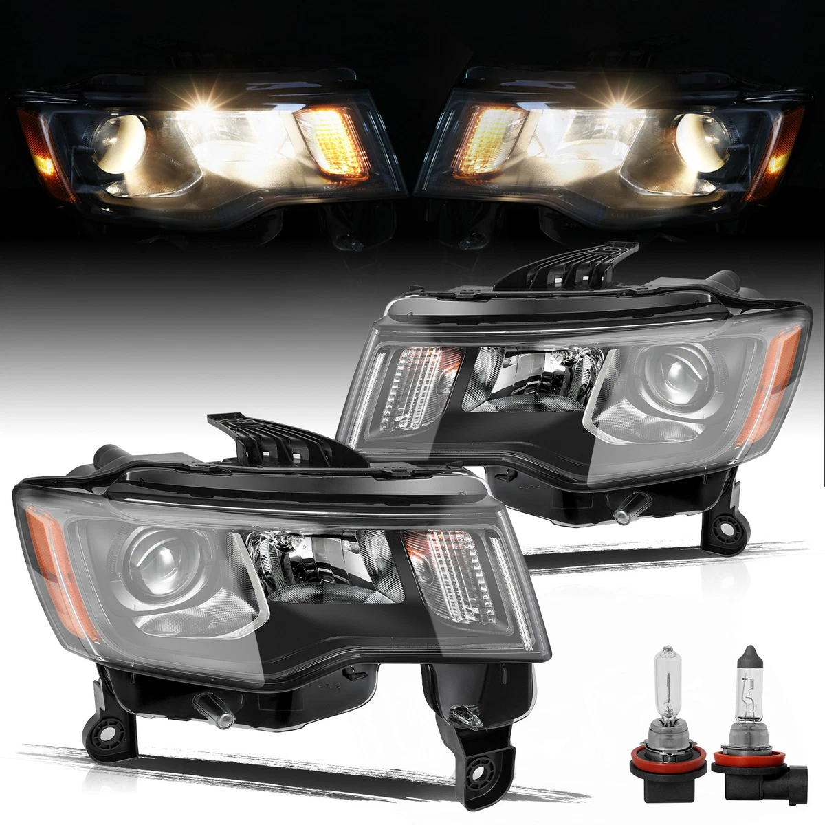 Soporte De Soporte Para Faros Delanteros, Apto Para Jeep