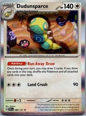 SV05: Temporal Forces #129/162 Dudunsparce - Image 1 of 2