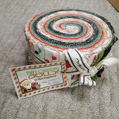 Мэри Энгельбрейт «Разве Рождество не весело?"Moda Jelly Roll & Panel-НЕ ИЗ ПЕЧАТИ"  - Изображение 1 из 4