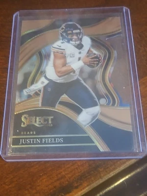 justin fields select numbered card number /299 new york jets chicago bears nfl - Image 1 of 2