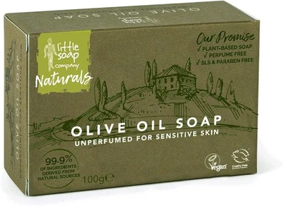 LITTLE SOAP COMPANY Little Soap Olive Oil Bar - Vegan, Cruelty Free, No 100 g (Pack of 1)