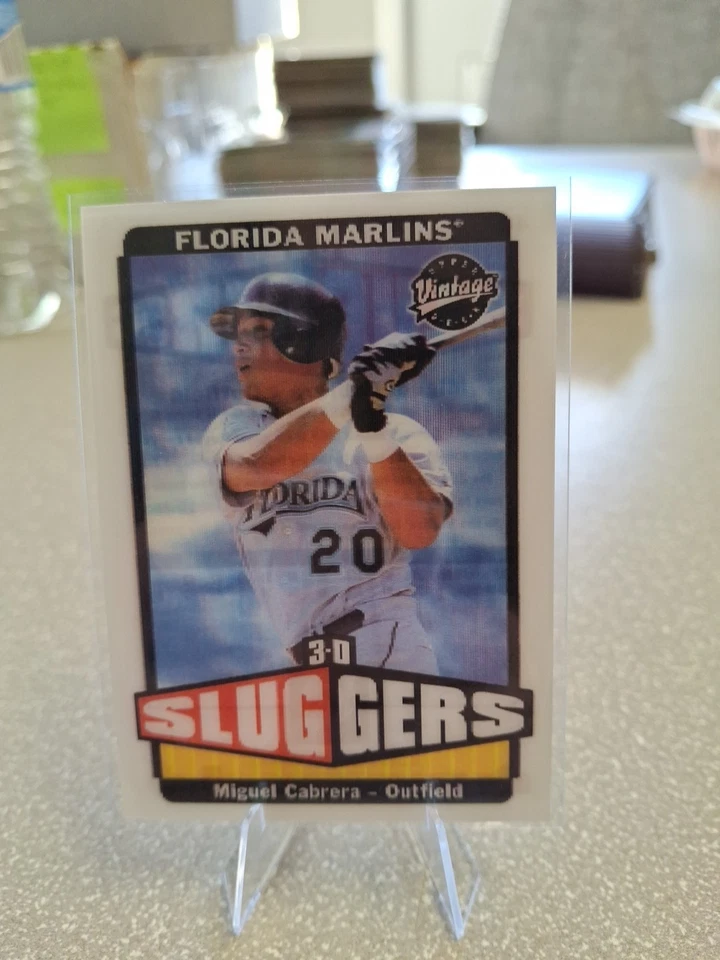 2004 Upper Deck Vintage 3-D Sluggers Miguel Cabrera #406 SP - Image 1 of 2