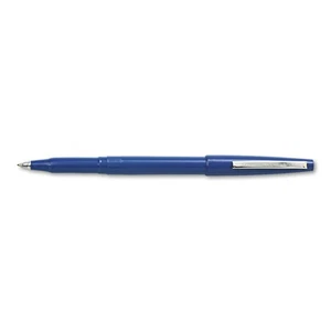 Pentel Rolling Writer Stick Roller Ball Pen .8mm Blue Barrel/Ink Dozen R100C - Picture 1 of 3
